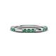 1 - Ilana 0.72 ctw Created Alexandrite Women Stackable Eternity Band 