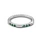 4 - Ilana 0.72 ctw Created Alexandrite Women Stackable Eternity Band 