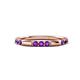 1 - Ilana 0.72 ctw Amethyst Women Stackable Eternity Band 