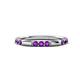 1 - Ilana 0.72 ctw Amethyst Women Stackable Eternity Band 