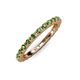 4 - Gracie 2.00 mm Green Garnet Eternity Band 