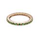 7 - Gracie 2.00 mm Green Garnet Eternity Band 