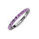4 - Gracie 2.00 mm Amethyst Eternity Band 