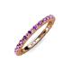 4 - Gracie 2.00 mm Amethyst Eternity Band 