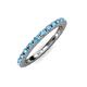 4 - Gracie 2.00 mm Blue Topaz Eternity Band 