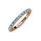 4 - Gracie 2.00 mm Blue Topaz Eternity Band 