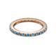7 - Gracie 2.00 mm Blue Topaz Eternity Band 