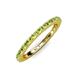 4 - Gracie 2.00 mm Peridot Eternity Band 
