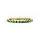 1 - Gracie 2.00 mm Emerald Eternity Band 
