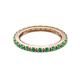 7 - Gracie 2.00 mm Emerald Eternity Band 