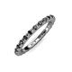 4 - Gracie 2.00 mm Black Diamond Eternity Band 