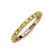 4 - Gracie 2.00 mm Yellow Sapphire Eternity Band 