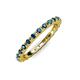 4 - Gracie 2.00 mm Blue Diamond Eternity Band 