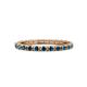 1 - Gracie 2.00 mm Blue Diamond Eternity Band 