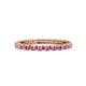1 - Gracie 2.00 mm Pink Sapphire Eternity Band 
