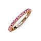 4 - Gracie 2.00 mm Pink Sapphire Eternity Band 