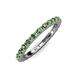 4 - Gracie 2.00 mm Green Garnet Eternity Band 