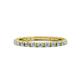1 - Gracie 2.00 mm Aquamarine Eternity Band 