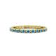 1 - Gracie 2.00 mm Blue Topaz Eternity Band 