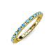 4 - Gracie 2.00 mm Blue Topaz Eternity Band 