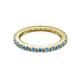 7 - Gracie 2.00 mm Blue Topaz Eternity Band 