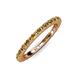 4 - Gracie 2.00 mm Citrine Eternity Band 