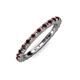 4 - Gracie 2.00 mm Red Garnet Eternity Band 