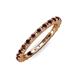 4 - Gracie 2.00 mm Red Garnet Eternity Band 