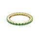 7 - Gracie 2.00 mm Emerald Eternity Band 