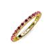 4 - Gracie 2.00 mm Ruby Eternity Band 
