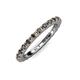 4 - Gracie 2.00 mm Smoky Quartz Eternity Band 