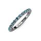 4 - Gracie 2.00 mm London Blue Topaz Eternity Band 
