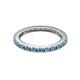 7 - Gracie 2.00 mm Blue Topaz Eternity Band 
