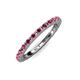 4 - Gracie 2.00 mm Ruby Eternity Band 