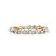 1 - Mira 0.95 ctw Marquise and Round Natural Diamond Women Stackable Eternity Band 