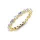 3 - Mira 0.95 ctw Marquise and Round Natural Diamond Women Stackable Eternity Band 