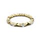 4 - Mira 0.95 ctw Marquise and Round Natural Diamond Women Stackable Eternity Band 