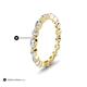 5 - Mira 0.95 ctw Marquise and Round Natural Diamond Women Stackable Eternity Band 