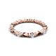 4 - Mira 0.95 ctw Marquise and Round Natural Diamond Women Stackable Eternity Band 