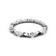 4 - Mira 0.95 ctw Marquise and Round Lab Grown Diamond Women Stackable Eternity Band 