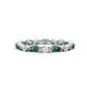 1 - Mira 1.04 ctw Marquise Created Alexandrite and Round Natural Diamond Women Stackable Eternity Band 