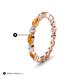 5 - Mira 0.95 ctw Marquise Citrine and Round Natural Diamond Women Stackable Eternity Band 