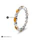 5 - Mira 0.95 ctw Marquise Citrine and Round Natural Diamond Women Stackable Eternity Band 