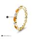 5 - Mira 0.95 ctw Marquise Citrine and Round Natural Diamond Women Stackable Eternity Band 