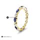 5 - Mira 0.95 ctw Marquise Iolite and Round Natural Diamond Women Stackable Eternity Band 