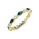 3 - Mira 1.22 ctw Marquise London Blue Topaz and Round Natural Diamond Women Stackable Eternity Band 