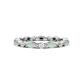 1 - Mira 0.86 ctw Marquise Opal and Round Natural Diamond Women Stackable Eternity Band 