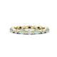 1 - Mira 0.86 ctw Marquise Opal and Round Natural Diamond Women Stackable Eternity Band 
