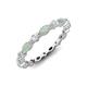 3 - Mira 0.86 ctw Marquise Opal and Round Natural Diamond Women Stackable Eternity Band 
