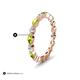 5 - Mira 1.04 ctw Marquise Peridot and Round Natural Diamond Women Stackable Eternity Band 